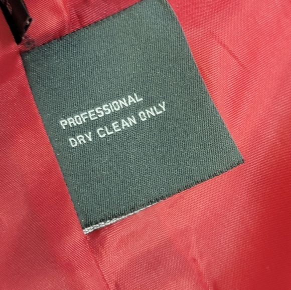 Kenneth Cole Reaction Womens Size 10 Burgandy Wool Blend Pea Coat Size 10 - Picture 9 of 11